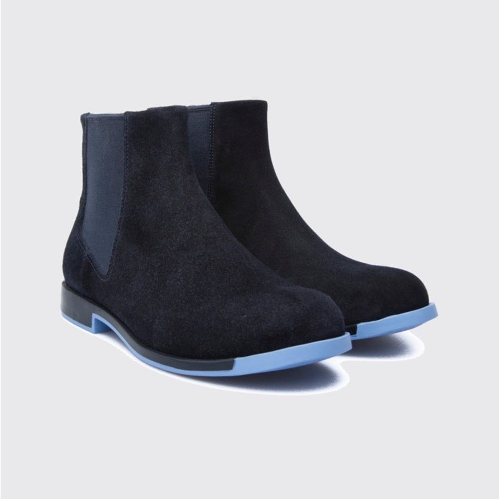 Camper Bowie Women’s Blue Suede Spring/Summer Boot 37